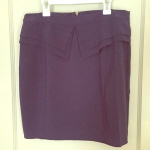 Dark Blue Peplum Skirt